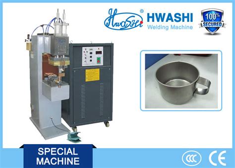 CE Standard Capacitor Welding Machine , Cup Handle Stainless Steel Spot