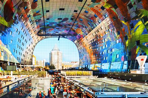 The netherland's largest indoor market hall MVRDV's Gorgeous Tunnel-Shaped Market Hall Opens its Doors Today in Rotterdam
