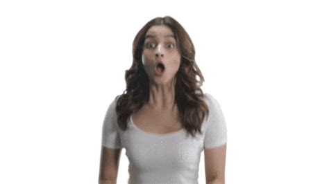 Surprised Alia Bhatt Sticker For IOS Android GIPHY