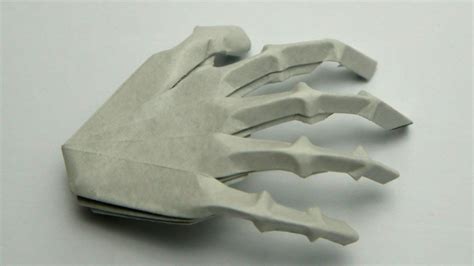 Origami Hand Skeleton Jeremy Shafer Youtube