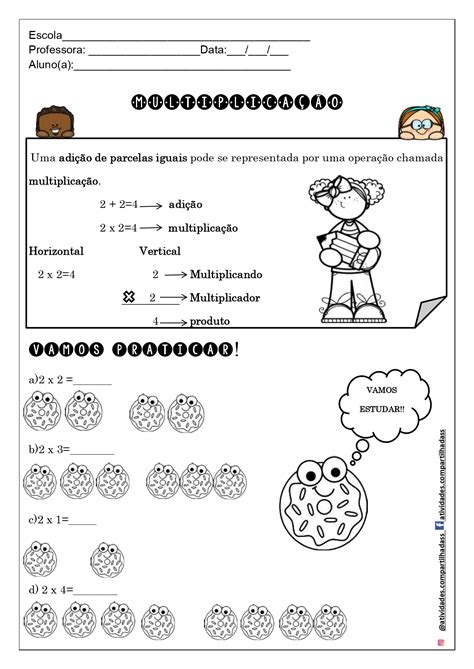 Atividades De Matematica 3 Ano Multiplicação E Divisão