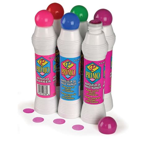 Primo Bingo Markers 6 Count Package United Art And Education
