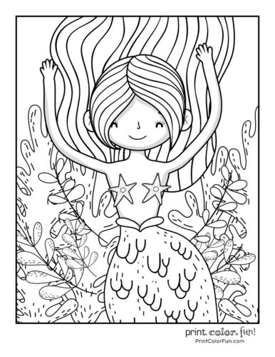 Hello kitty mermaid coloring pages are a fun way for kids of all ages to develop creativity, focus, motor skills and color recognition. 30+ mermaid coloring pages: Free fantasy printables ...