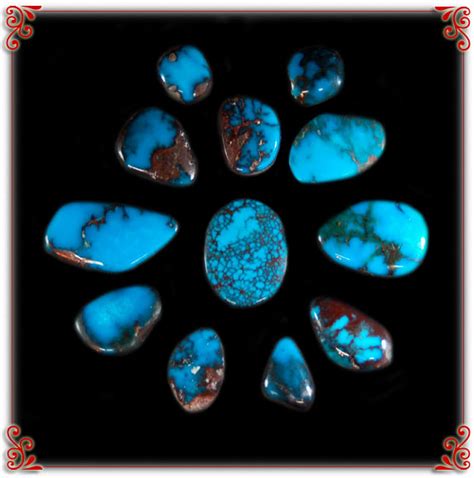 Jewelry Watches Natural Chinese Spiderweb Turquoise Cabochon Select