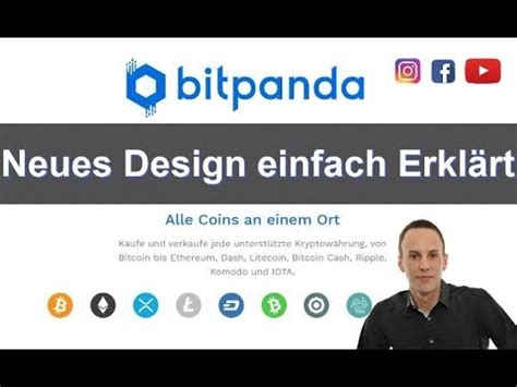 The virtual currencies scroll horizontally across the top of the screen in coloured boxes. Bitpanda - Neues Design - Dashboard Einfach Erklärt! - YouTube