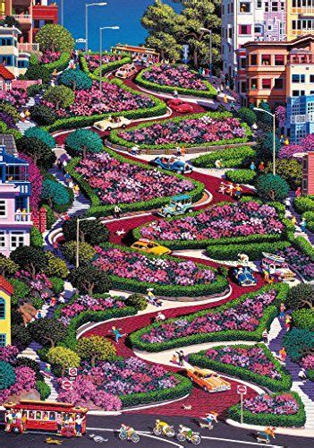 I started comparing cardboard vs. Wentworth Lombard Street San Francisco 500 Piece Wooden ...