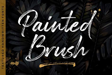 Painted Brush Font Fonts Hut