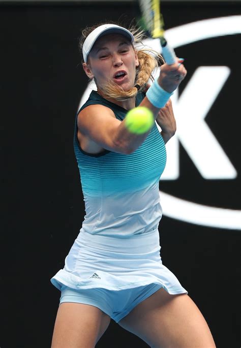 Caroline Wozniacki At 2019 Australian Open At Melbourne Park 01162019