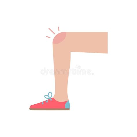 Knee Injury Icon Cartoon Stock Vector Illustration Of Grandmother