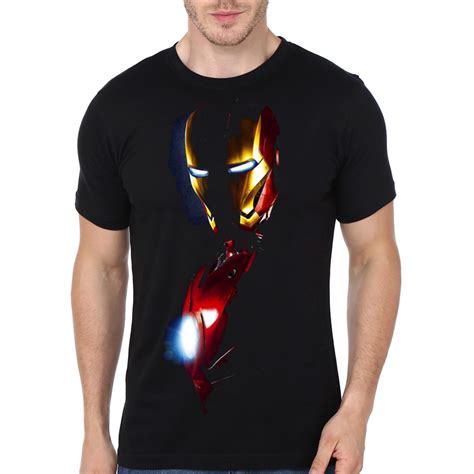 Iron Man Black T Shirt Shark Shirts