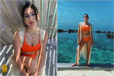 Sara Ali Khan Sizzles In Orange Bikini In Throwback Pics From The Maldives