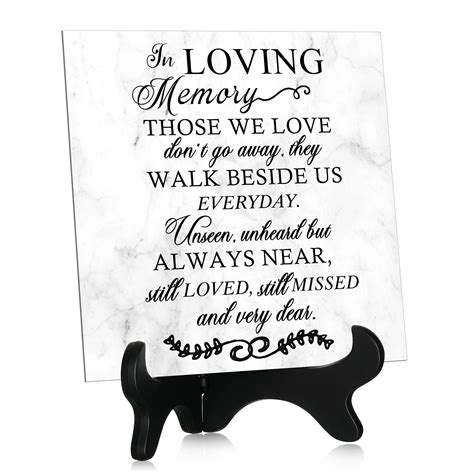 Buy Sympathy Ts For Loss Of Loved One Funeral Plaques In Loving