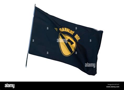 Us Army 1st Cavalry Division Flag Stock Photo 56088504 Alamy