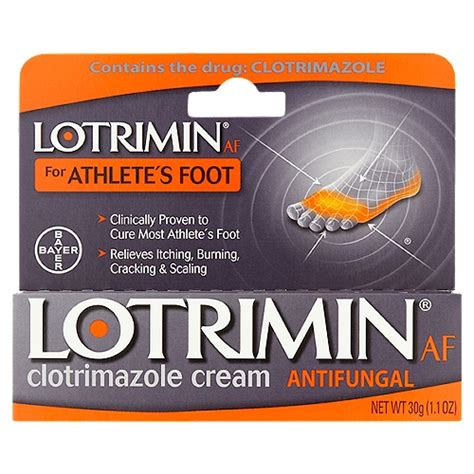 Lotrimin Af Antifungal Clotrimazole Cream For Athletes Foot 11 Oz