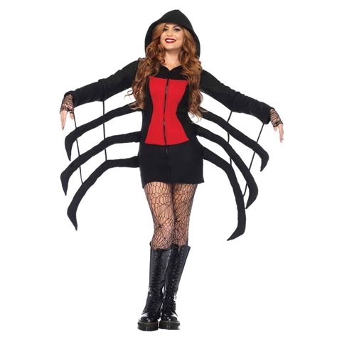 Womens Cozy Black Widow Spider Costume In 2021 Black Widow Costume