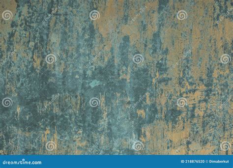 The Texture Of A Worn Metal Surface With Traces Of Old Paint Stock