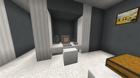 Minecraft Computer Monitor Is Made From Stone Bricks Stairs And The