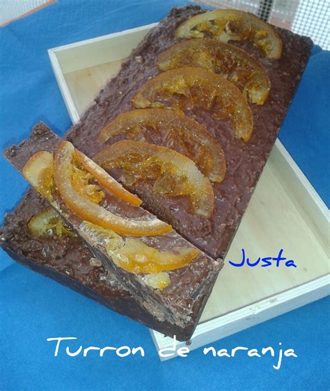 Recetario De Justa Turron De Chocolate Y Naranja