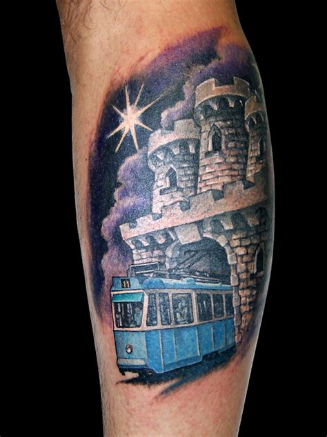 Maybe you would like to learn more about one of these? Gandalf Tattoo - Zagreb coat of arms and tram // 413
