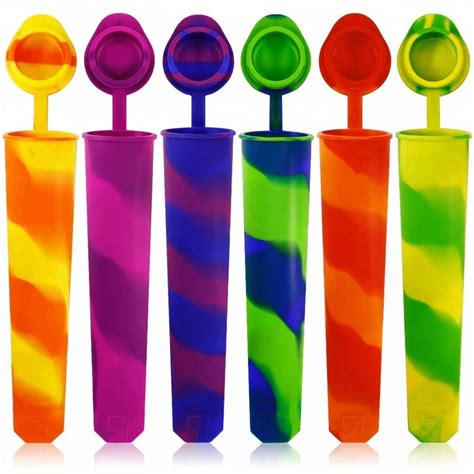 Bpa Free Eco Friendly Food Grade Reusable Easy Release Silicone Ice Pop