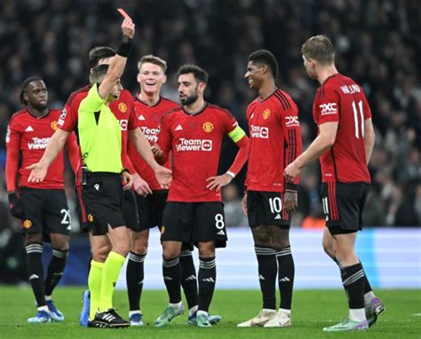 Marcus Rashford Receives Straight Red Card In Man Utd's Controversial 4