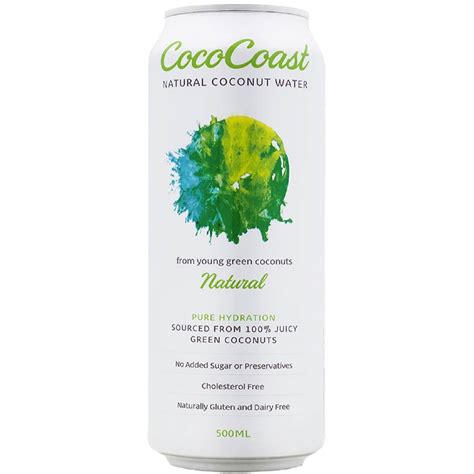 Cococoast Natural Coconut Water Pure 500ml | Woolworths