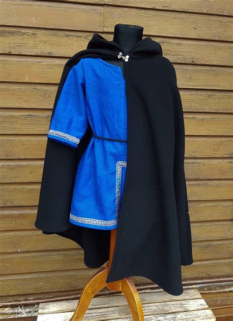 Blue Tunic For Kids Linen Tunic Medieval Viking And Knight Etsy