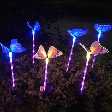 3 Pack Butterfly Garden Solar Lights Outdoor Solar Stake Light Led