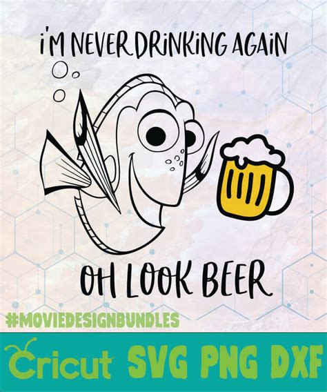Download DORY IM NEVER DRINKING AGAIN BEER DISNEY LOGO SVG, PNG ...