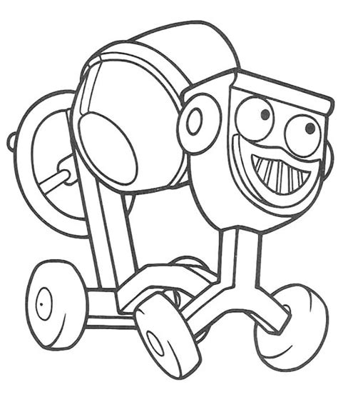 Concrete mixer Coloring pages 🖌 to print and color