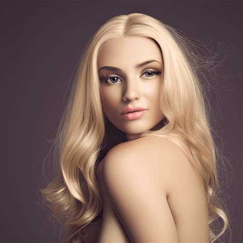 beautiful blonde woman closeup portrait · creative fabrica