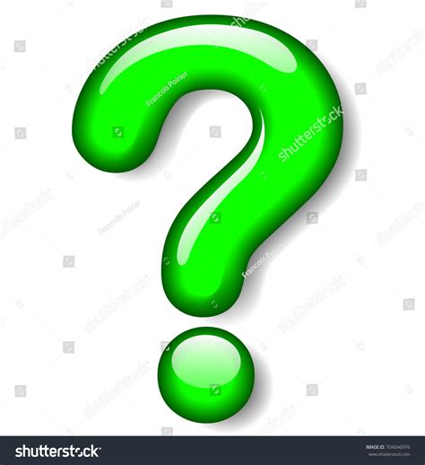 Illustration Question Mark Green Icon On Stock Vector Royalty Free