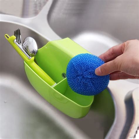Multifunctional Cleaning Sponge Draining Rack Self Draining Sink Tidy