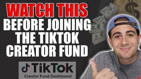Should You Join The Tiktok Creator Fund Watch This Before Joining