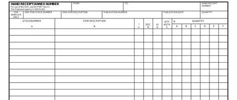 Da Form 2062 Hand Receipt ≡ Fill Out Printable Pdf Forms Online