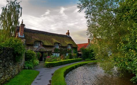 Nature / floral print wallpaper. House on River in England HD Wallpaper | Background Image | 1920x1200 | ID:680830 - Wallpaper Abyss