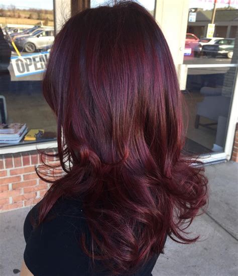 Burgundy hair color ideas to explore this season. Long Bright Burgundy Hair | Burgundy hair, Hair color ...
