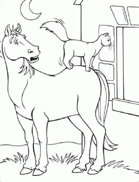 Pferde, die besten freunde der kinder. Ausmalbilder Pferde 19 | Ausmalbilder zum ausdrucken