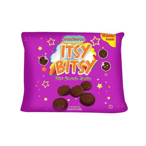 【hot Sale】 Snackeroo Itsy Bitsy Mini Brownie Cookies 10 Packs Shopee Philippines