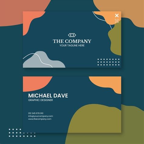 Graphic Designer Business Card Design Free Vector