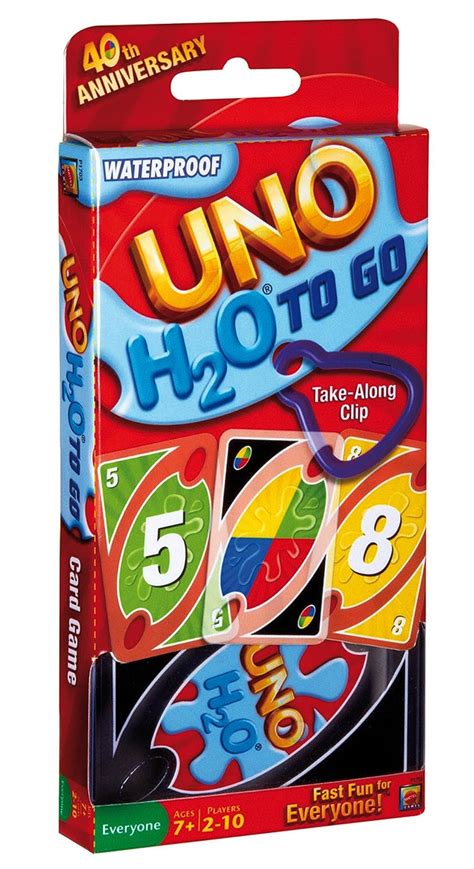 Uno H2o To Go Card Game New Free Shipping Ebay