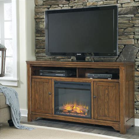 Ashley furniture tv stands & entertainment centers. W699-68 Ashley Furniture Large Tv Stand With Fireplace Option