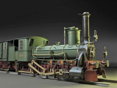 Train Locomotive 3d Model Free Download