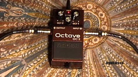 Boss Oc 2 Octave Pedal Demo Guitar Youtube