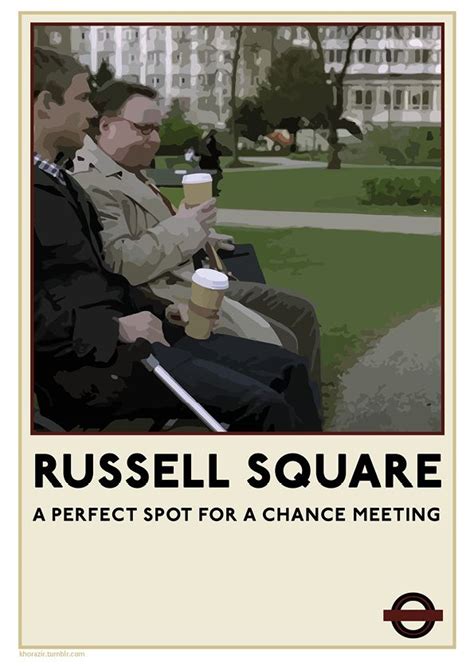 Sherlock Tfl Poster Russell Square From Khorazir London Poster
