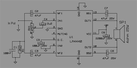 A simple audio amplifier based on the la4440 ic. Circuito amplificador modo Puente 19W con LA4440 - EnigmaTeam