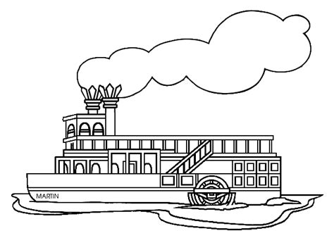 Download Steamboat coloring for free - Designlooter 2020 👨‍🎨