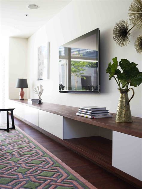Besta floating media cabinet with flat panel tv ikea hackers. Modern Floating Media Cabinet 2020 in 2020 | Living room ...