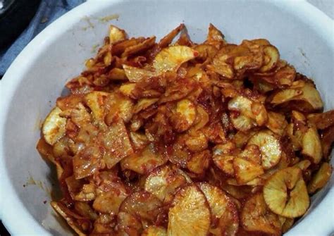 Resep keripik sengkong memang sudah banyak, kalau resep keripik singkong balado pedas rasa dari keripik singkong ada yang original atau saat ini juga ada yang memiliki rasa balado, keju. Resep Keripik singkong balado oleh Dapoer aeni - Cookpad