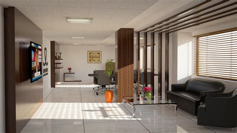 Office Interior 3d Models On Behance